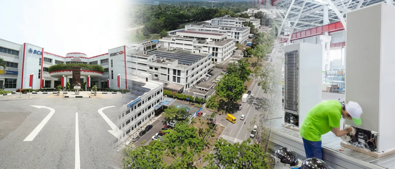 Foto proyek konstruksi/instalasi mesin di kawasan industri Batam atau ilustrasi perbandingan CAR-EAR