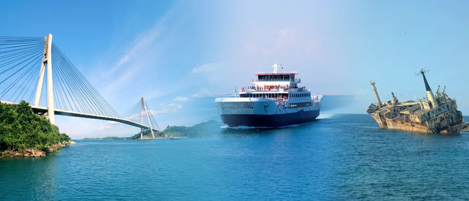 Foto kapal niaga/tongkang di perairan Batam atau ilustrasi dua jenis proteksi kapal